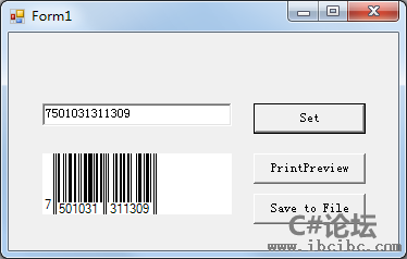 C#/Winform生成条形码源码下载，可保存本地和打印预览,www.ibcibc.com,IBC编程社区,C#教程